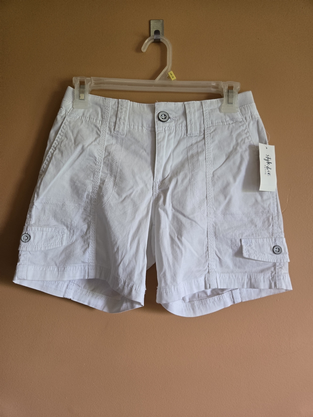 Style & Co Mid-rise Comfort Waist Cargo Style Shorts, 2P